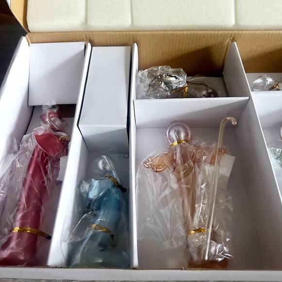 VTG HandCrafted Salviati Opalescent Art Glass Nativity 9 Piece Set Christmas NIB - Picture 12 of 12